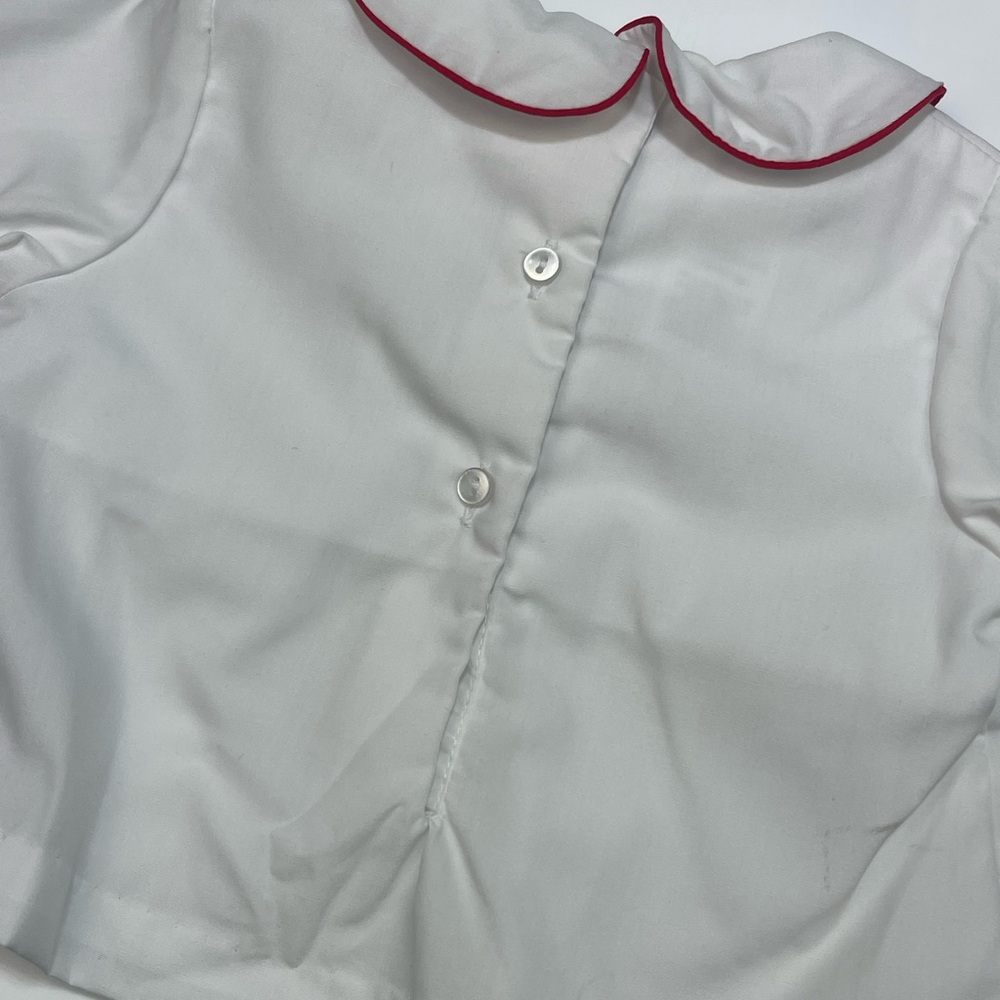 NWT Petit Ami Boy Smocked Reindeer Inset Long Sleeve Gingham Diaper Set - Picture 2 of 5